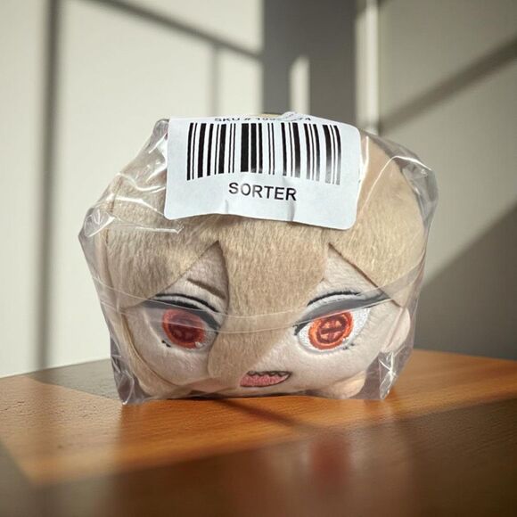 NWT Taito Chainsaw Man Plush Doll Laying Down Devil Hunter 8" - Picture 1 of 4